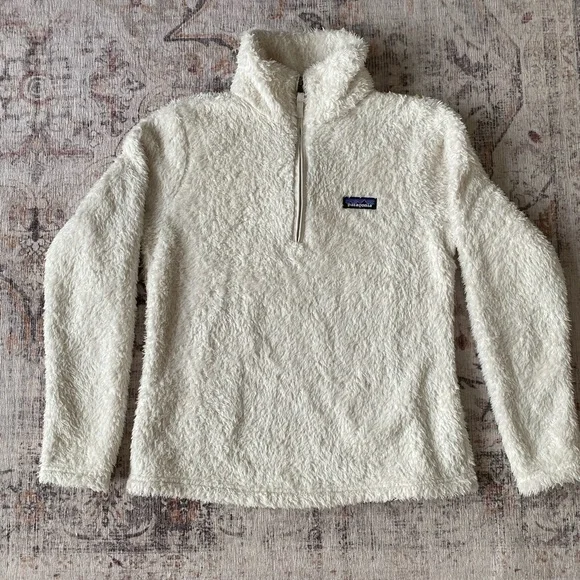 Patagonia Los Gatos Sherpa Fuzzy Quarter Zip Fleece Sweater Jacket - Picture 2 of 6